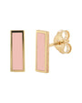 14k Enamel Bar Studs