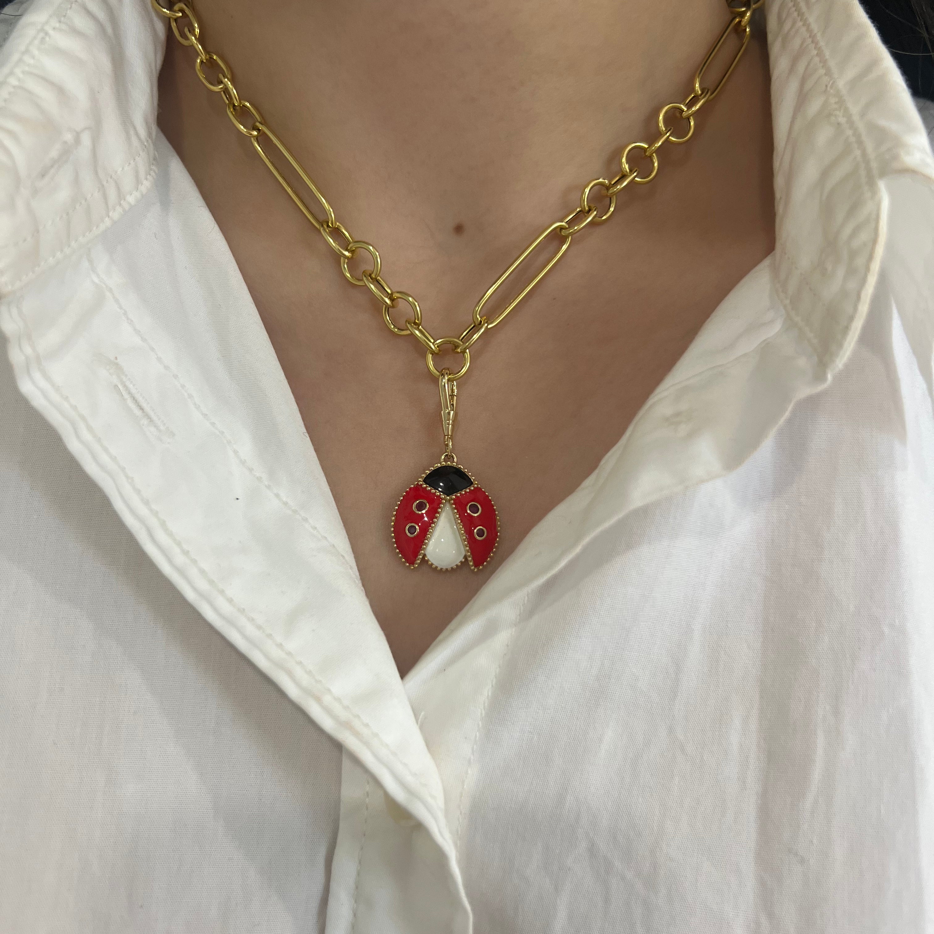 14k Gold Ladybug Charm