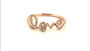 14k Rose Gold and Diamond Love Ring