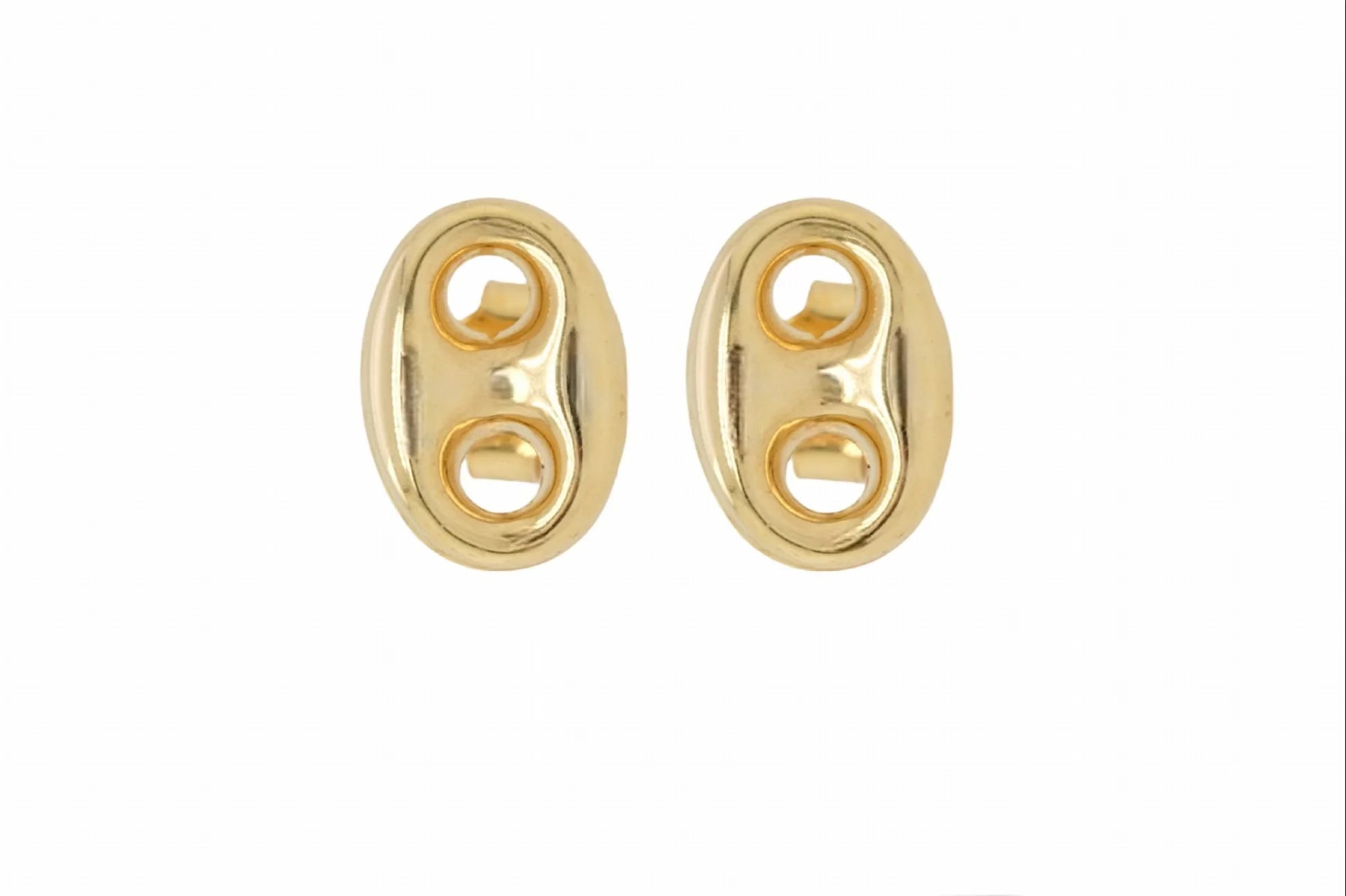 14k Yellow Gold Mariner Stud Earring