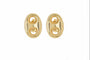 14k Yellow Gold Mariner Stud Earring