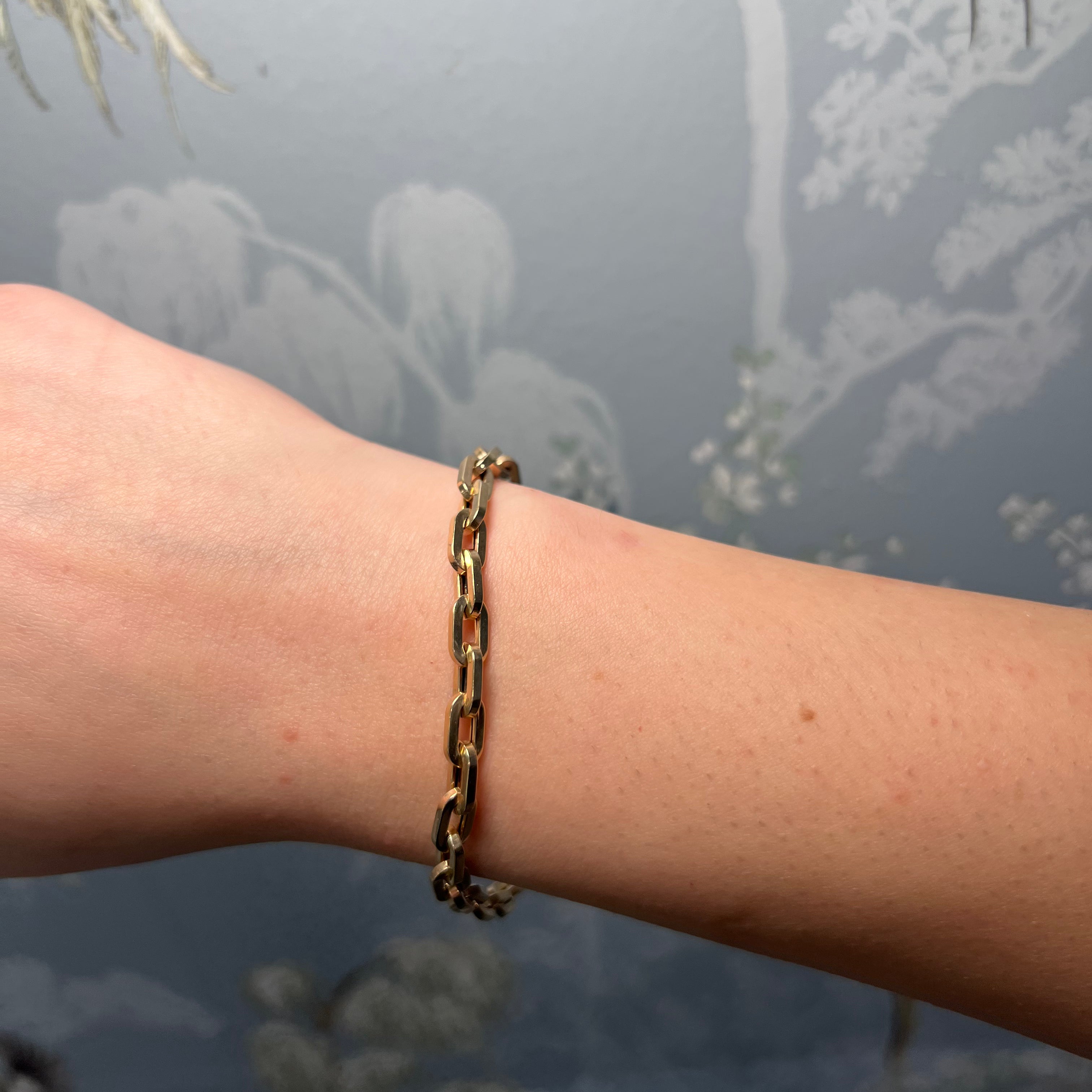 14k Yellow Gold Thick Link Bracelet