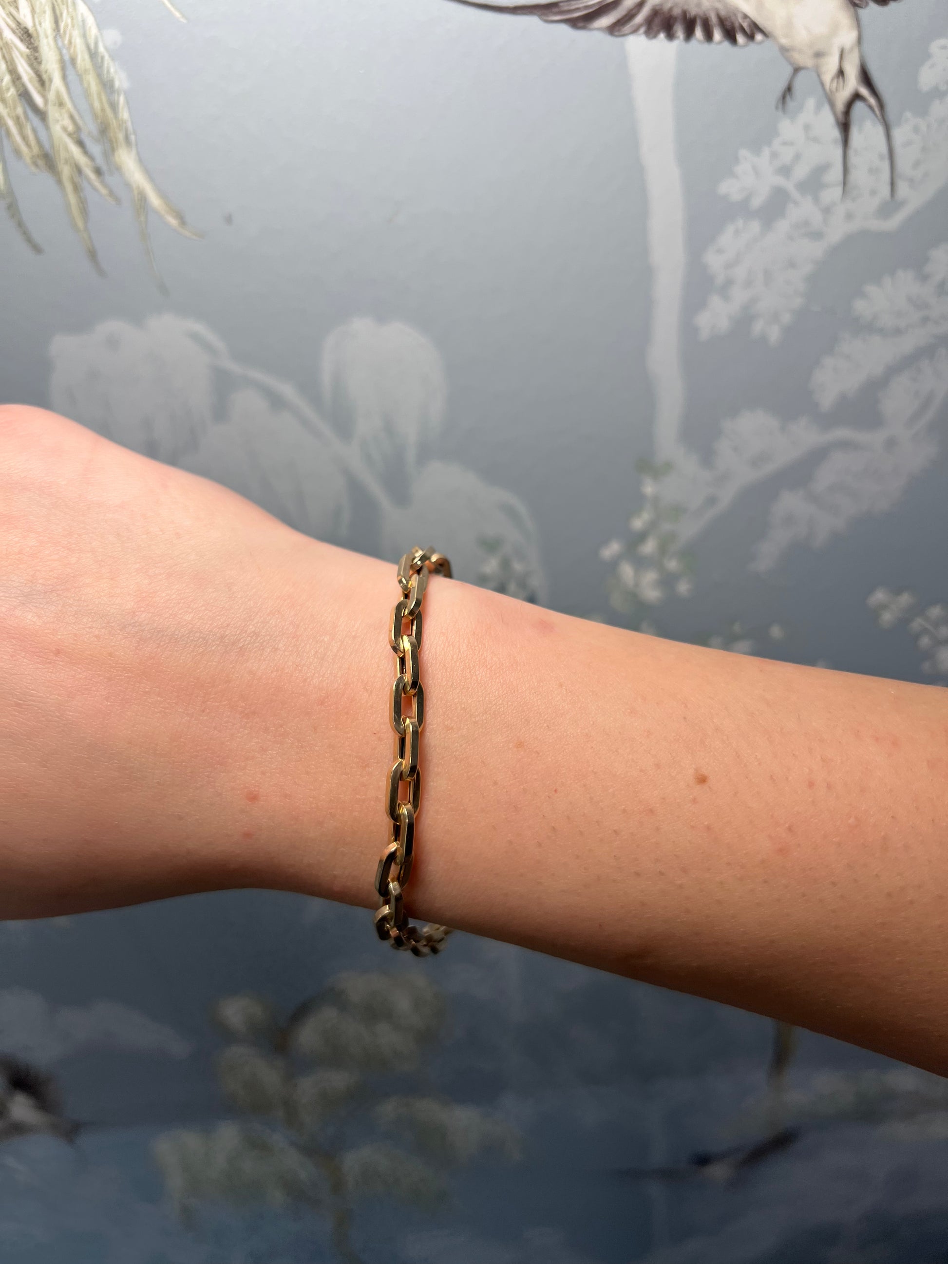 14k Yellow Gold Thick Link Bracelet