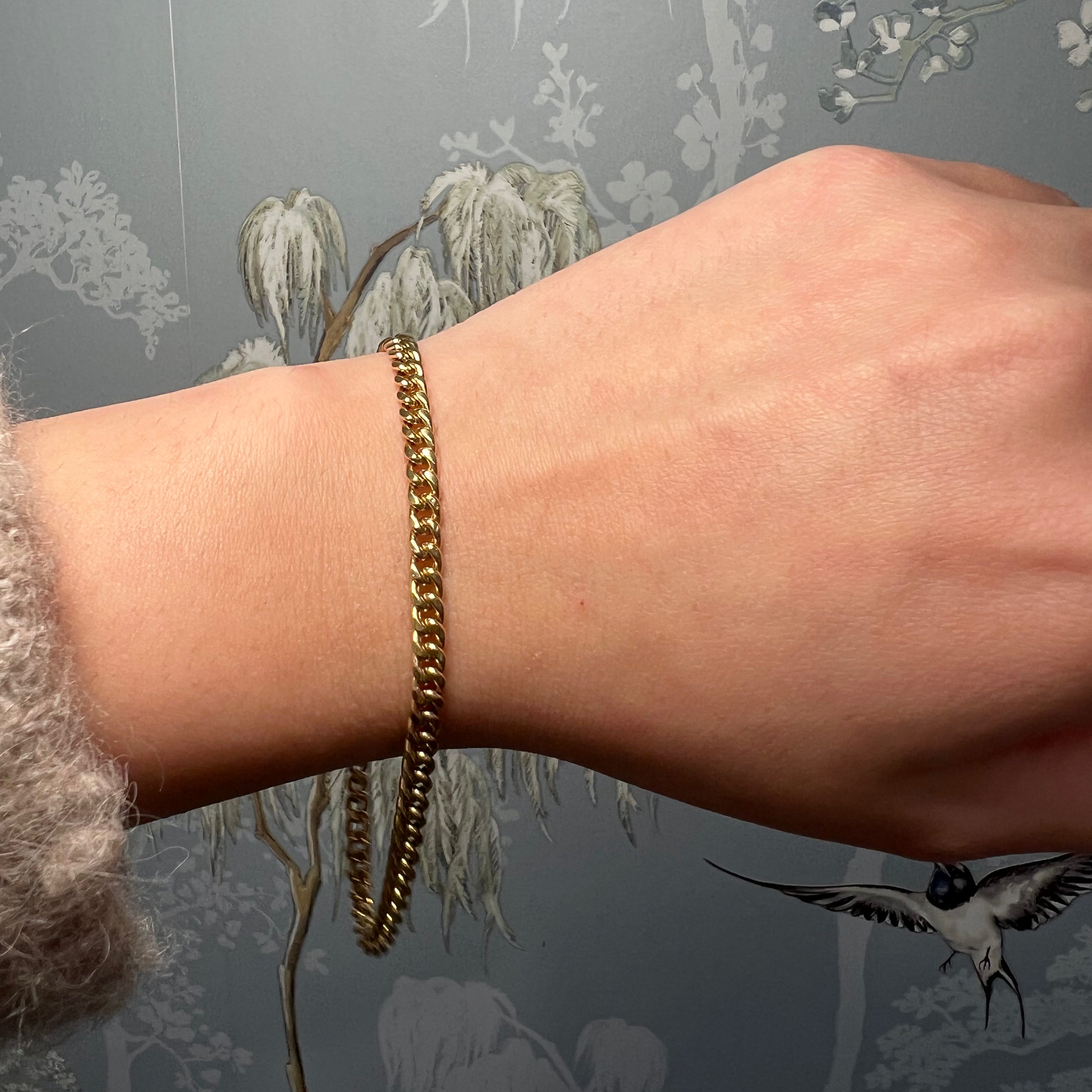 14k Yellow Gold Cuban Link Men’s Bracelet