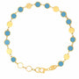 14k Gold Sadie Enamel Circle Bracelet