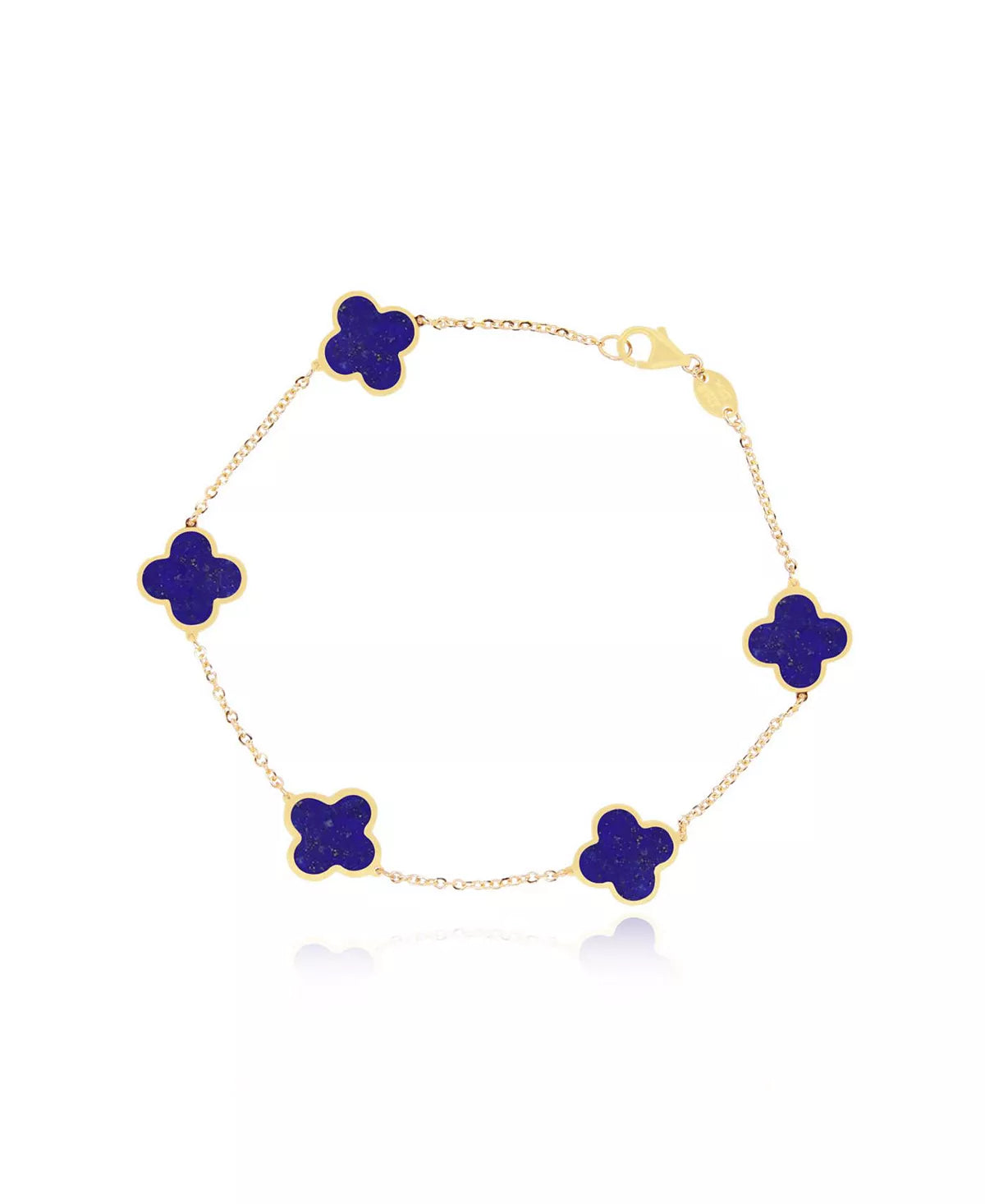 14k Yellow Gold Large Lucy Clover Bracelet