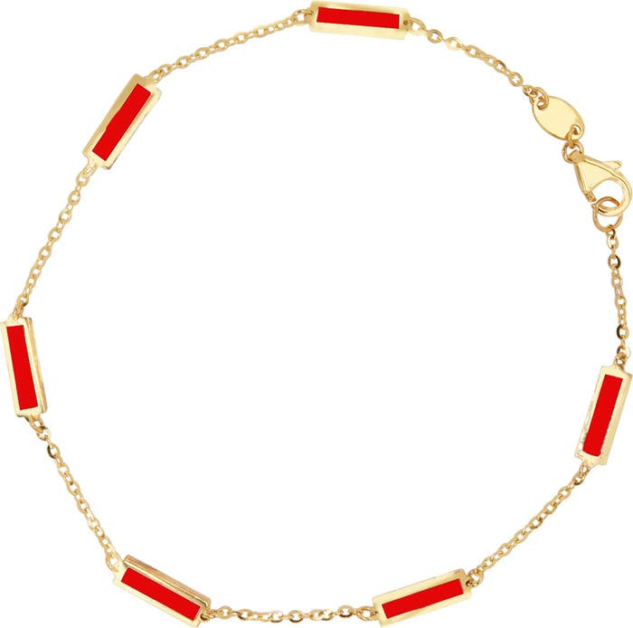 14k Yellow Gold Carly Stick Bracelet