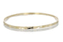 14k Gold Textured Bangle