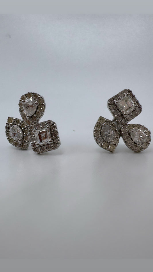 Diamond Cluster Studs