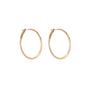 14k Yellow Gold 1 1/4 Thin Hoop