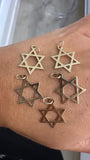 14k Yellow Gold Magen David Charm