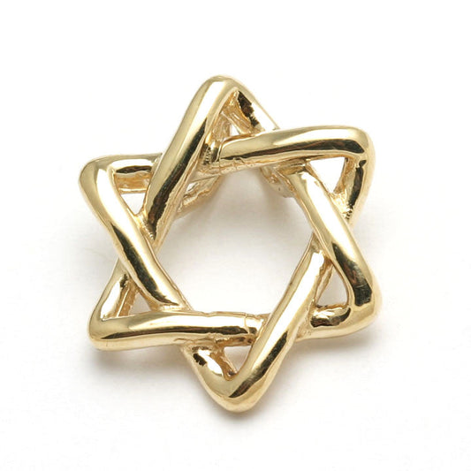 14k Mini Gold Star of David Charm