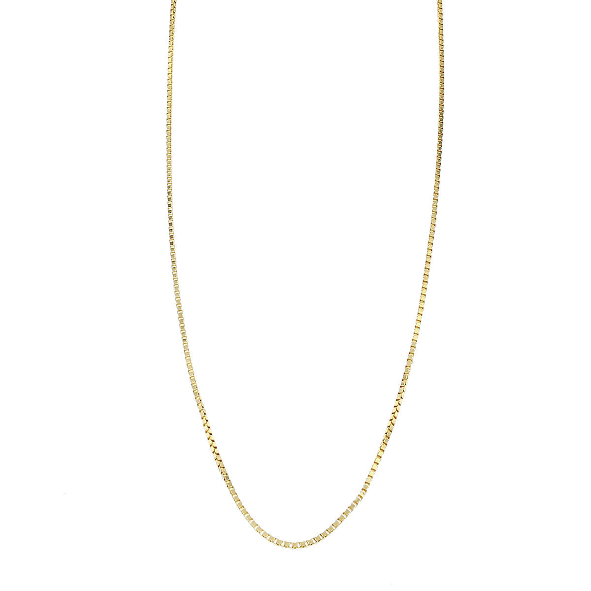 10k Yellow Gold Box Chain Necklace