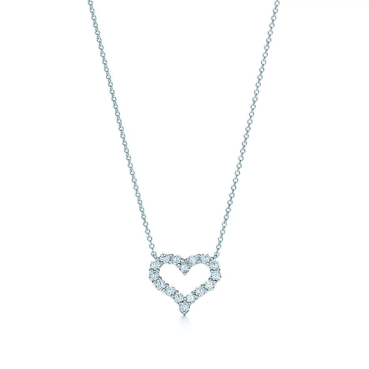 14K Lab Diamond Small Heart Pendant