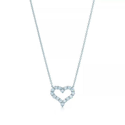 14K Lab Diamond Small Heart Pendant