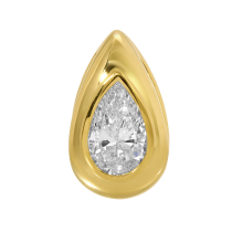 14k Yellow Gold Lab Diamond Pear Shape Rondelle