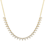 14k Yellow Gold Lab Diamond Pear Chain Necklace
