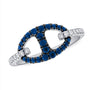 Sapphire and Diamond Mariner Ring
