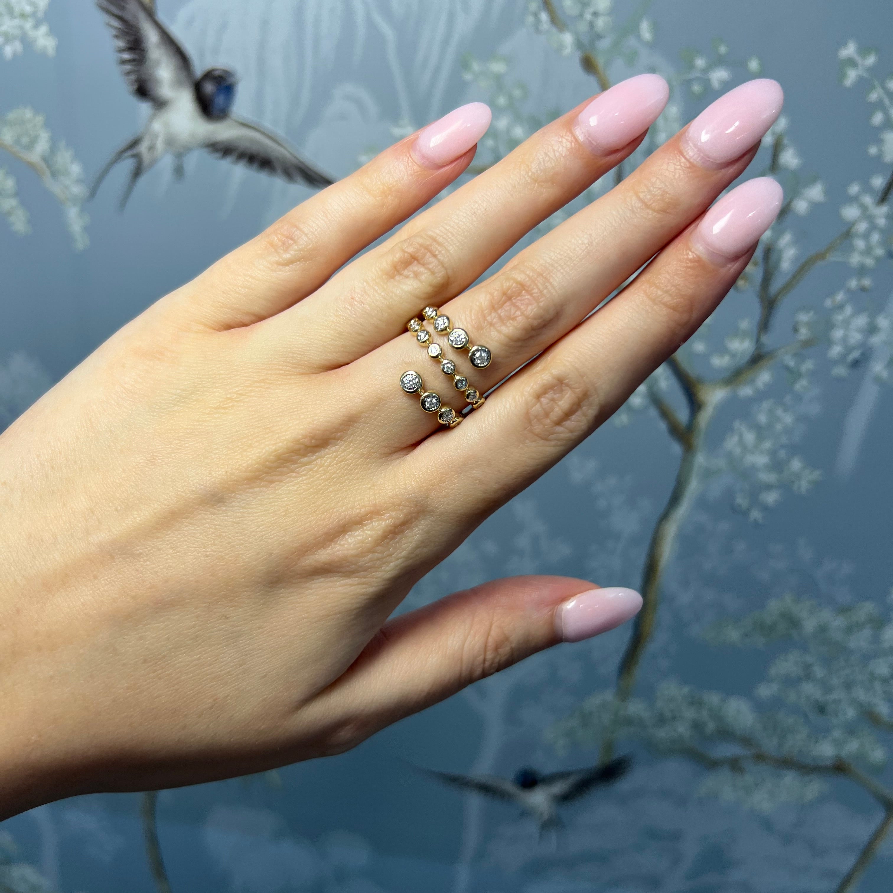 Bezel Diamond Wrap Ring