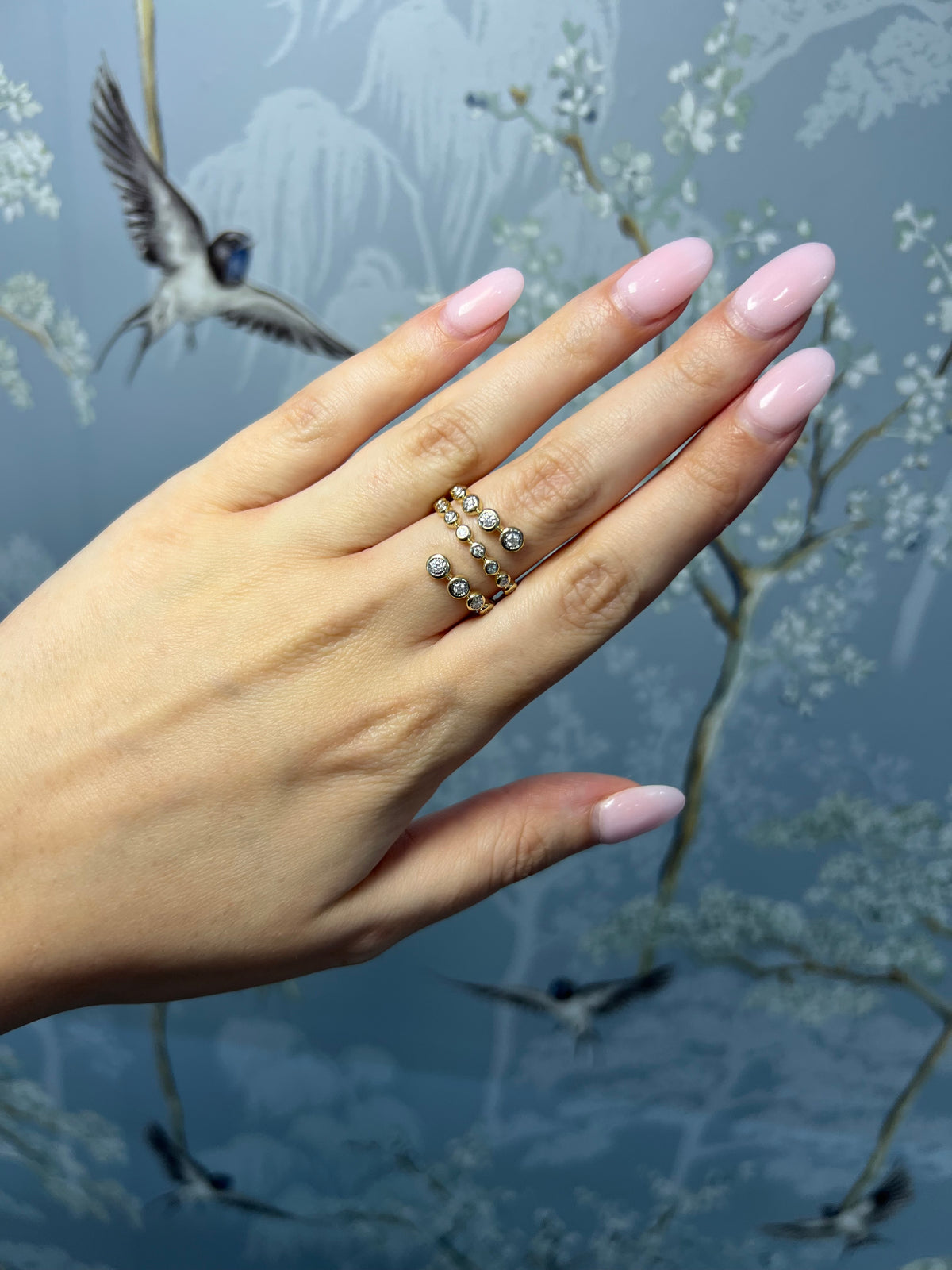 Bezel Diamond Wrap Ring