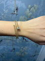 14k Gold Ball Flexi Wrap Bracelet with Emerald Diamond