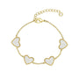 Mother of Pearl Heart Bracelet