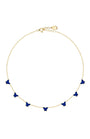 Gold Plated Butterfly Enamel Necklace