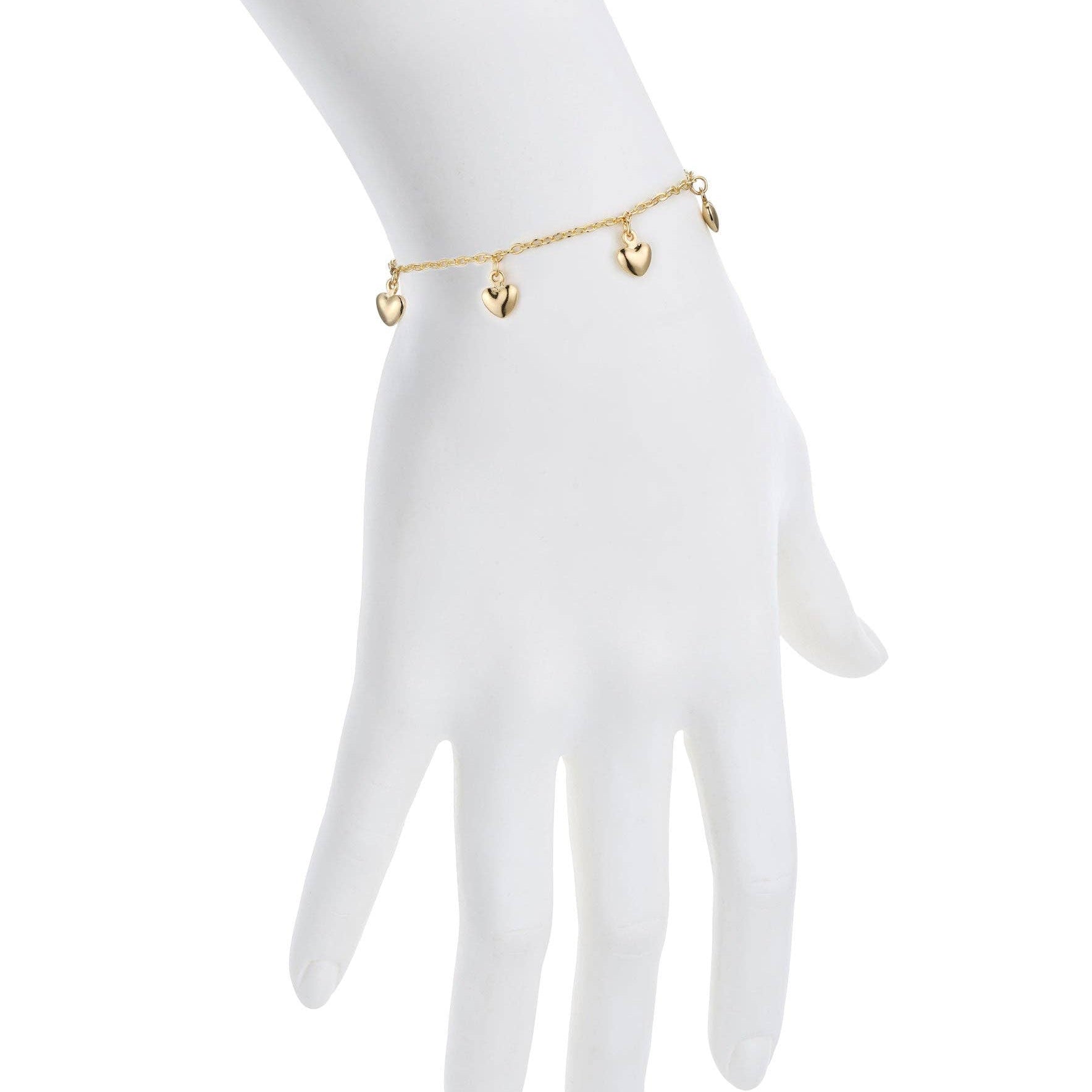 Heart Charm Bracelet - Gold (Baby)