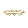 Five Hearts Beaded Bracelet