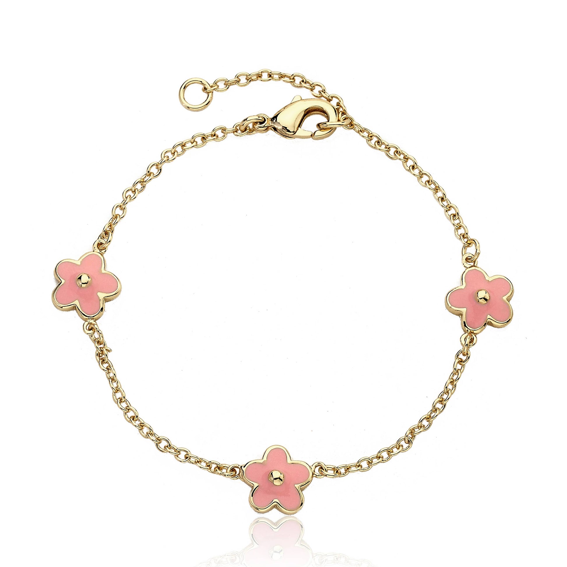 Enamel Flower Bracelet