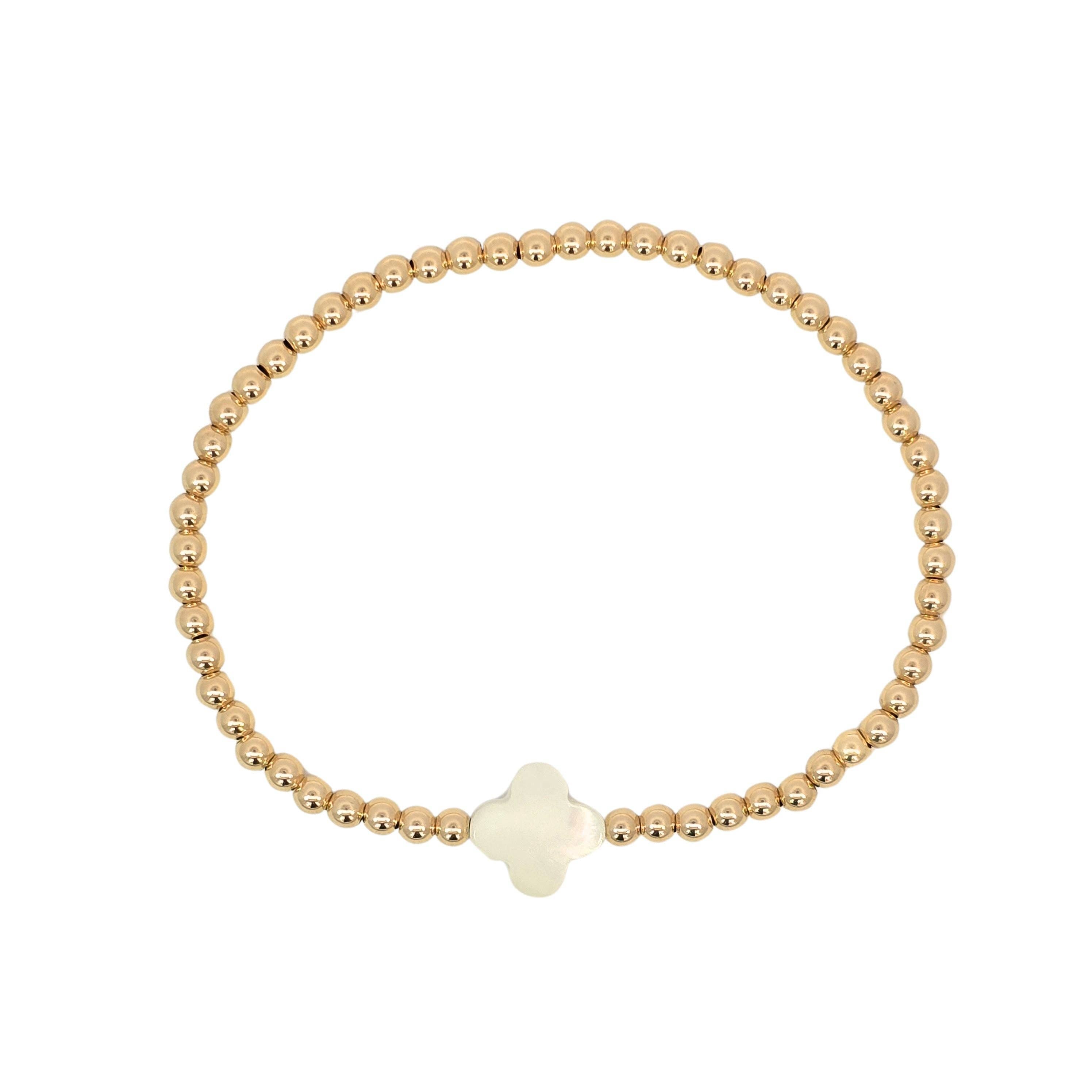 MOP Flower Pendant Bracelet
