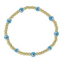 Glass Evil Eye Beaded Bracelet