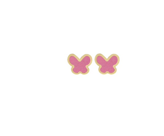 14k Gold Mini Lucy Butterfly Studs