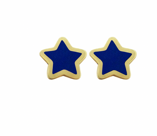 14k Gold Lucy Star Studs