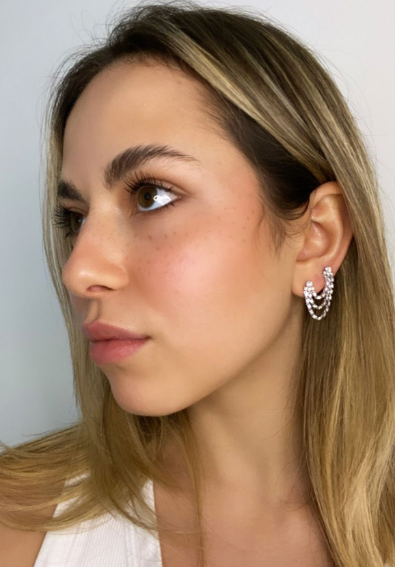 14k White Gold Blake Earring