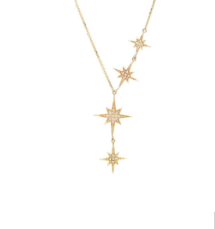 14k Gold Diamond Maddy Starburst Necklace