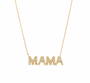 14k Gold Diamond Mama Necklace