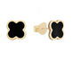 14k Gold Medium Remi Clover Studs