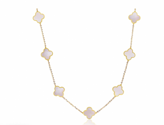 14k Gold Large Lucy Clover Necklace