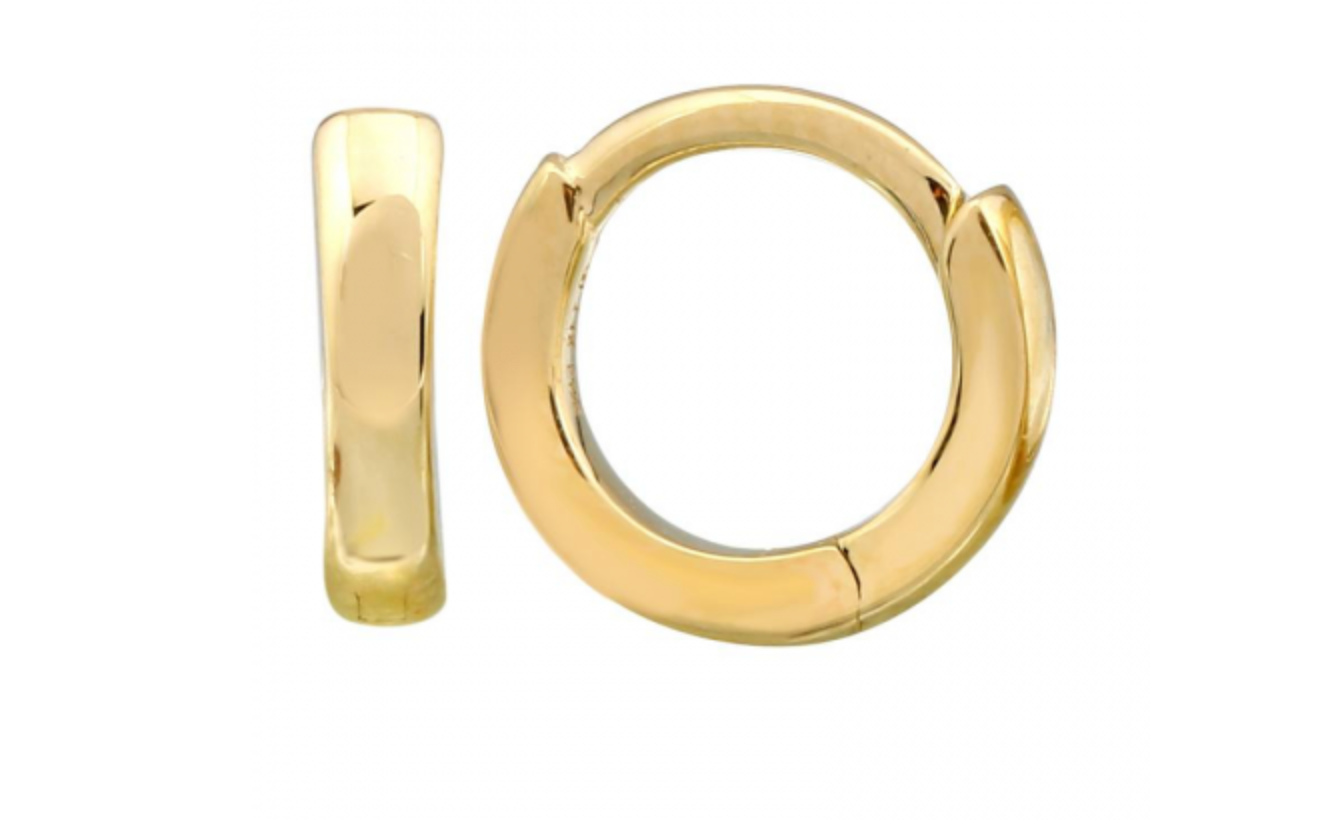 14K SOLID YELLOW GOLD HUGGIES